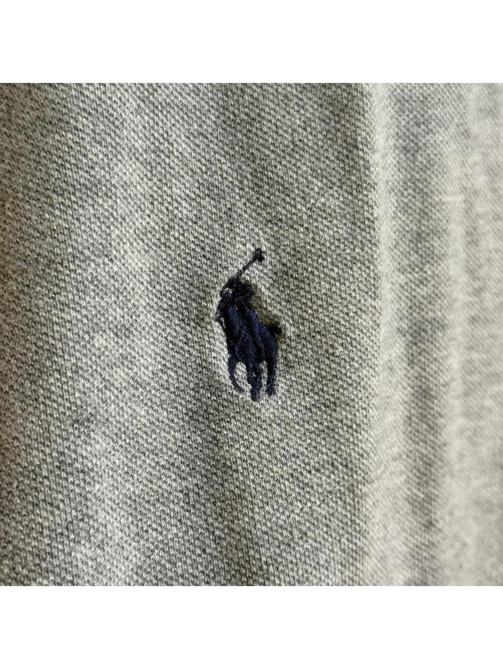 🐎 Classic Polo Ralph Lauren Gray Pony Polo Shirt XL Minimalist Preppy - Picture 4 of 6